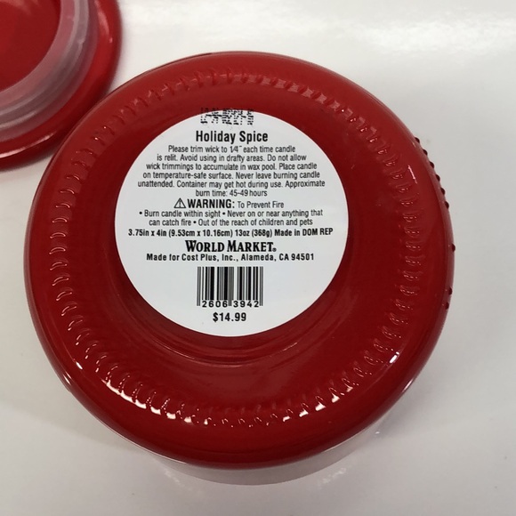 World Market Holiday Spice Candle: 13 oz - Picture 5 of 6